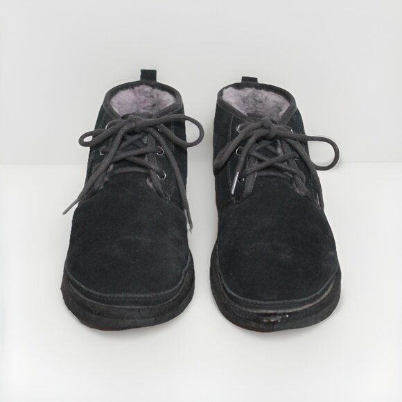 UGG 3236 Neumel Black Sheepskin Suede Lace Ankle Boot Shoe Mens EU 41 US 8 M main image 10